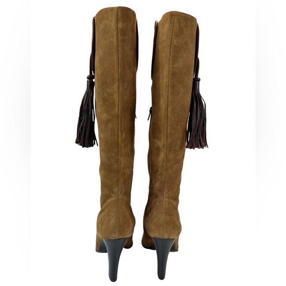 BCBGMaxAzria Suede Tassle Heel Boots - Picture 11 of 13